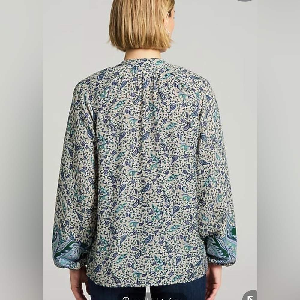 NWT J.Jill Placed-Paisley Top, size LP - Picture 7 of 7